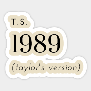 1989 T.S. Sticker